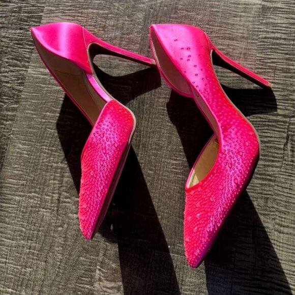 Jessica Simpson Women Pazula Pumps Hot Pink Size 38 1/2 - Picture 3 of 9